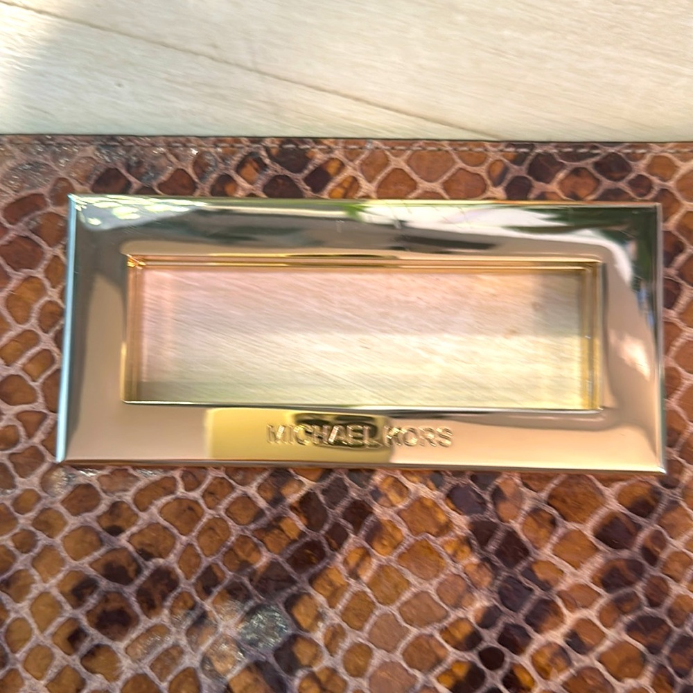 Michael Kors Python Leather Clutch - image 5
